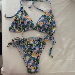 Colorful Floral Bikini Set